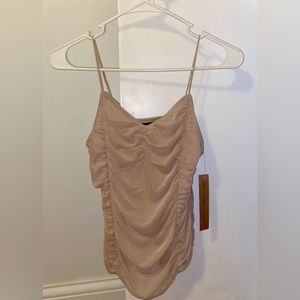 Ruched Nude Top